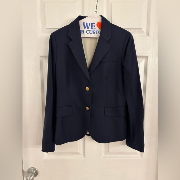 J crew, navy wool blazer - boys - size 8 main image 1